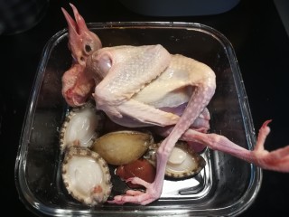 1、秋冬滋补篇:鲍鱼鸽子清补汤,全部主材料杀好洗净