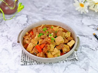 15、牛肉炖豆腐,大口吃肉，牛肉好吃不胖。