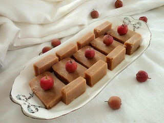 14、山楂糕,摆盘。