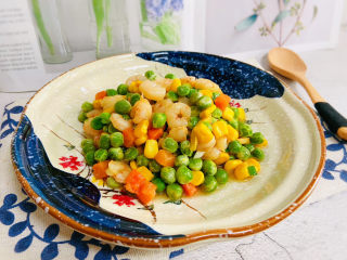 18、豌豆炒虾仁,豌豆炒虾仁低脂美味，营养丰富。