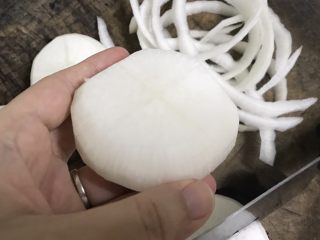 6、素之食谱—煎萝卜,切好的刀口