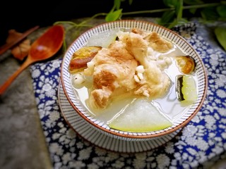 13、筒骨薏米冬瓜汤,完成。