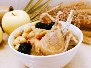 16、白果炖鸡,成品图