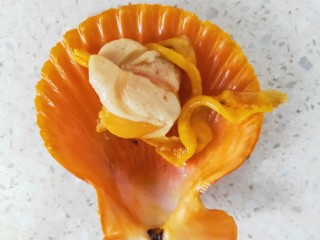 10、韭菜炒扇贝,处理好的如图