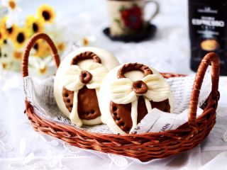 18、花样咖啡小鞋子馒头,筋道又好吃,而且味道有一股淡淡的的咖啡香味。