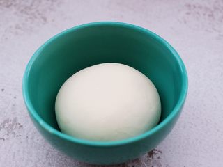 18、鲜美无比的鲅鱼饺子,和好的面团用手揉圆后,静置20分钟。