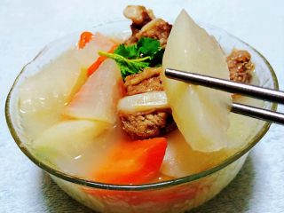 14、排骨炖萝卜,白萝卜入口即化特别鲜美