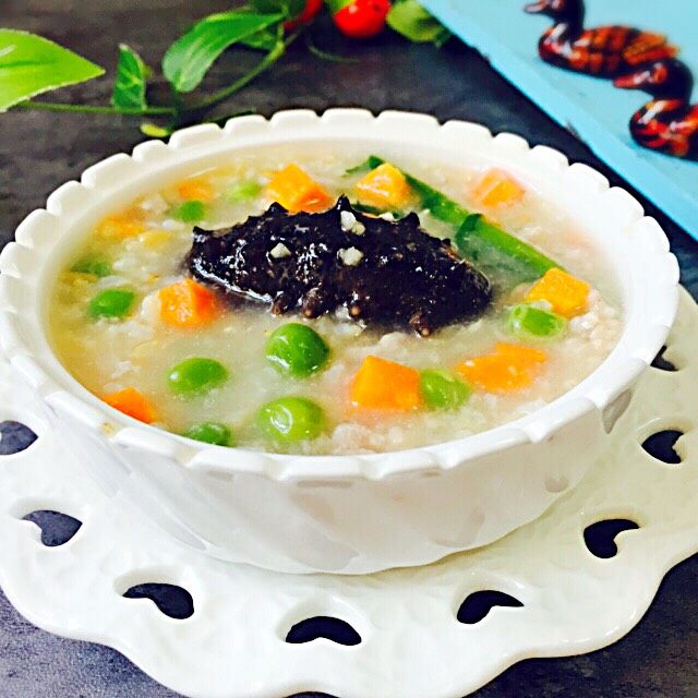 海参肉丁杂粮杂蔬羹王氏私房菜