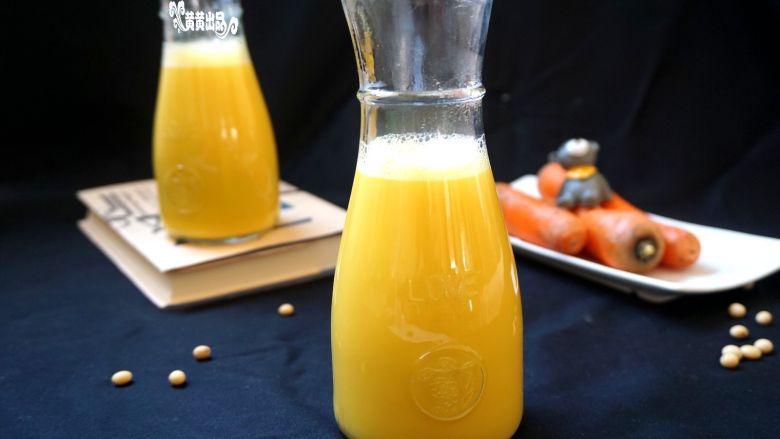 胡萝卜豆浆补肝明目长个子