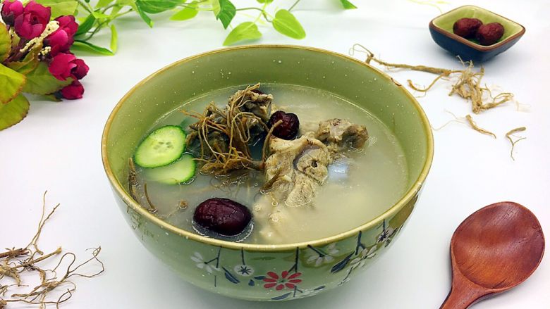 咸食田七大枣煲猪骨汤