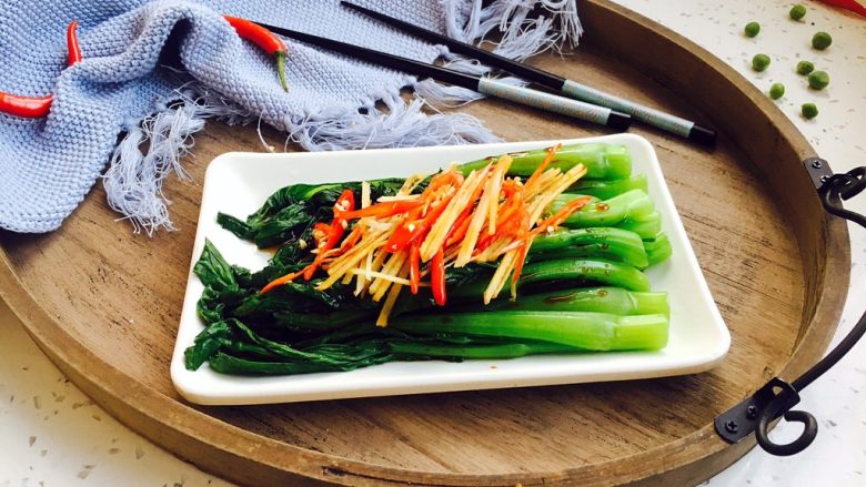 懒人料理白灼菜芯