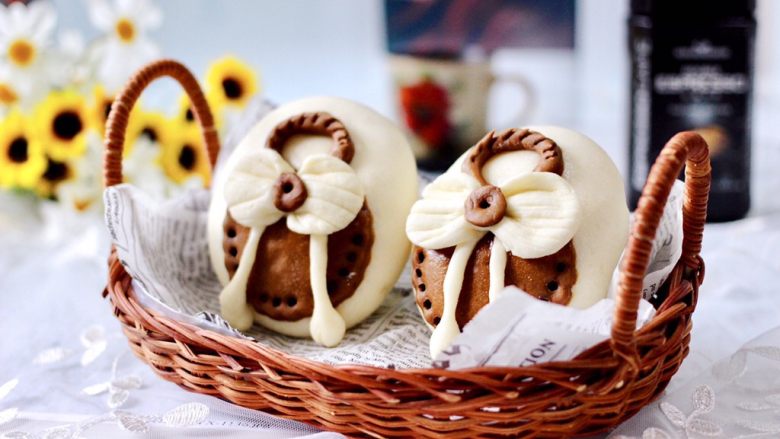 花样咖啡小鞋子馒头