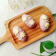 紫薯红枣花朵馒头