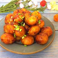 烤肉香辣酱煎小土豆