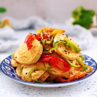 豆腐卷凉拌三椒