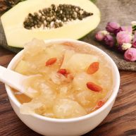 青木瓜银耳枸杞汤