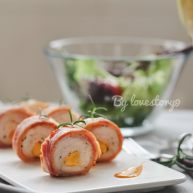 培根奶酪鸡肉卷