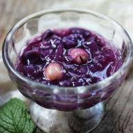 紫薯莲子银耳羹