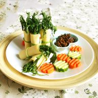 香椿系列之一香椿豆卷蘸酱菜