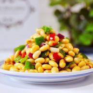 剁椒凉拌黄豆时蔬