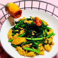 茼蒿炒鸡蛋