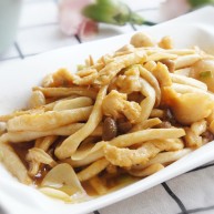 蚝油鸡丝双菇
