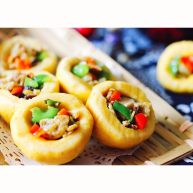 金玉窝窝头虾酱鸡蛋小炒