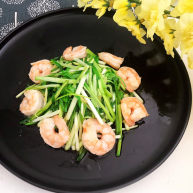 韭黄炒虾仁
