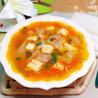 平菇豆腐汤
