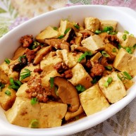香菇肉末豆腐