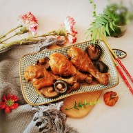 鸡腿炖香菇