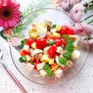 健康美味の鸡胸肉果蔬沙拉