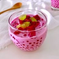 度夏消暑好饮品火龙果西米露附西米快熟方法及注意事项