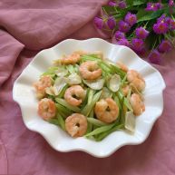 西芹百合炒虾仁