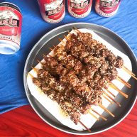 健康烧烤电烤羊肉串