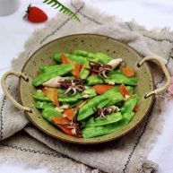 荷兰豆笔管蛸小炒