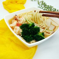 鲜虾时蔬面