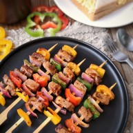 彩椒牛肉串