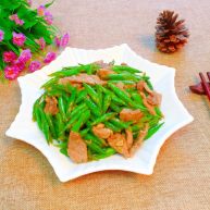 家常小炒四季豆