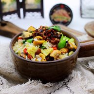 海虹蒜苗什锦蛋炒饭