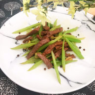 牛肉丝炒芹菜