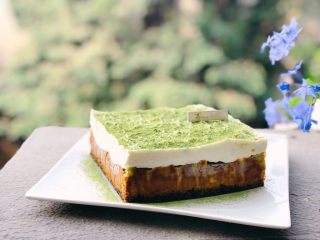 14、雪域抹茶芝士蛋糕,成品图