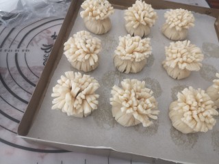 13、传统酥皮点心—花开富贵,全部包好，刷一层全蛋液