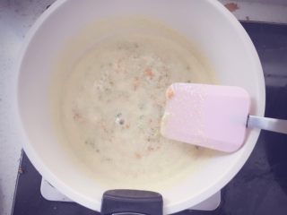 14、奶香玉米浓汤 宝宝辅食,搅拌均匀