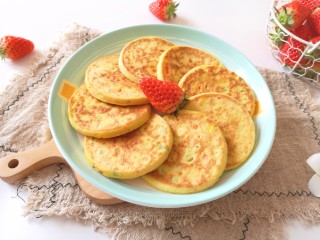 10、鸡蛋玉米饼,装盘，美美哒！