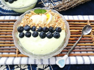 15、瘦身早餐,鸡蛋蓝莓牛油果思慕雪,成品