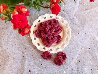 10、紫薯曲奇,成品