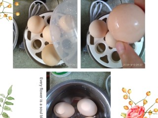 3、甜醋冰糖鸡蛋,煮熟拿出放碗里用冷水泡个几分钟，这样容易剥壳