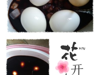 7、甜醋冰糖鸡蛋,把甜醋倒进去