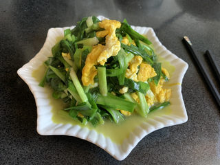 15、韭菜炒鸡蛋,韭菜很香～